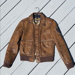 RUGBY Ralph Lauren leather jacket xs